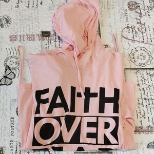 On Fire Pink Cotton Hoodie